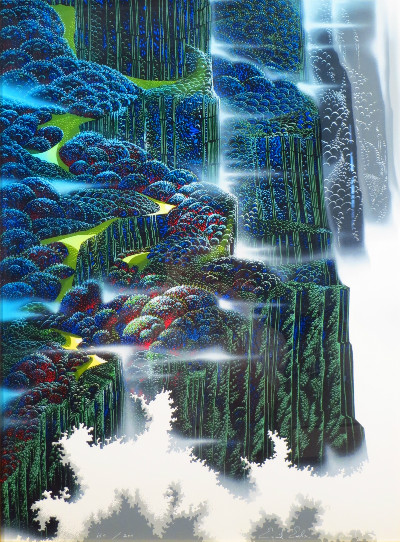 アイベン・ロール 「Fog Lights」 美術品 絵画/タペストリ 美術品 絵画 ...