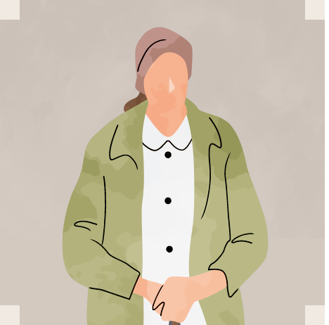 年配の人のイラスト